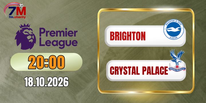 Tỷ lệ kèo Brighton vs Crystal Palace - NHA 20h00 ngày 18/10/2026